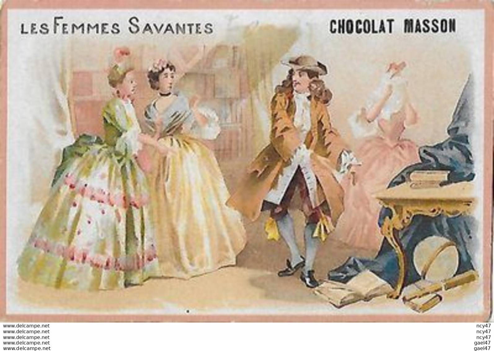 CHROMOS. Chocolat MASON (Paris)  Les Femmes Savantes...S3769 - Otros & Sin Clasificación