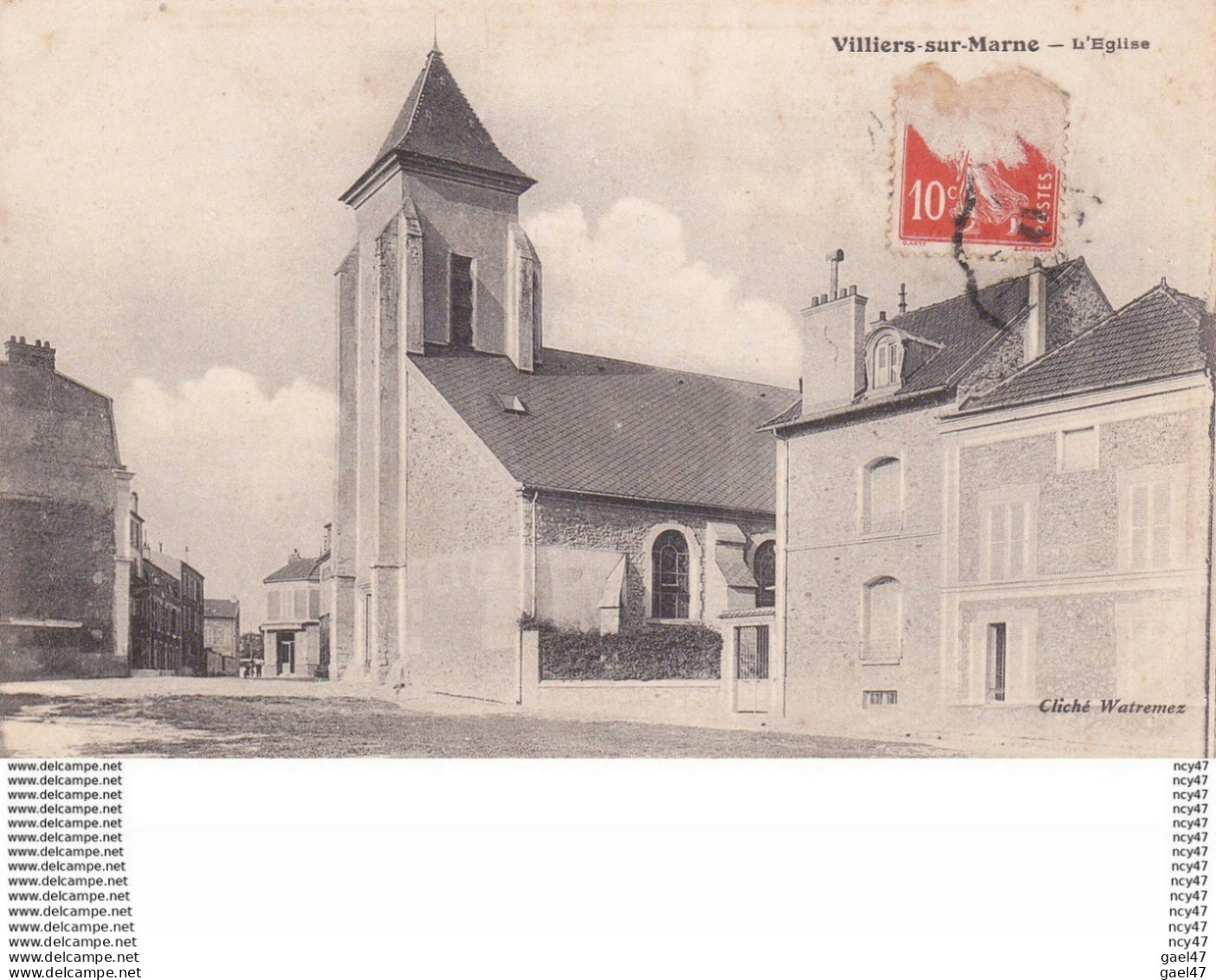 CPA (51)  VILIERS-sur-MARNE.  L' église. ..D452 - Eglises Et Cathédrales