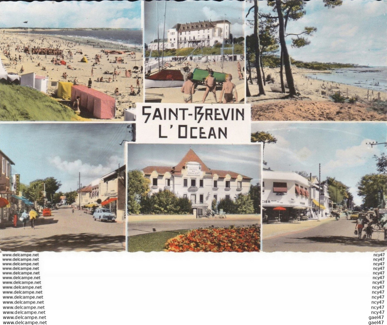 CPSM/pf  (44)  MINDIN.  SAINT-BREVIN-L'OCEAN.  Multivues ..D494 - Saint-Brevin-l'Océan