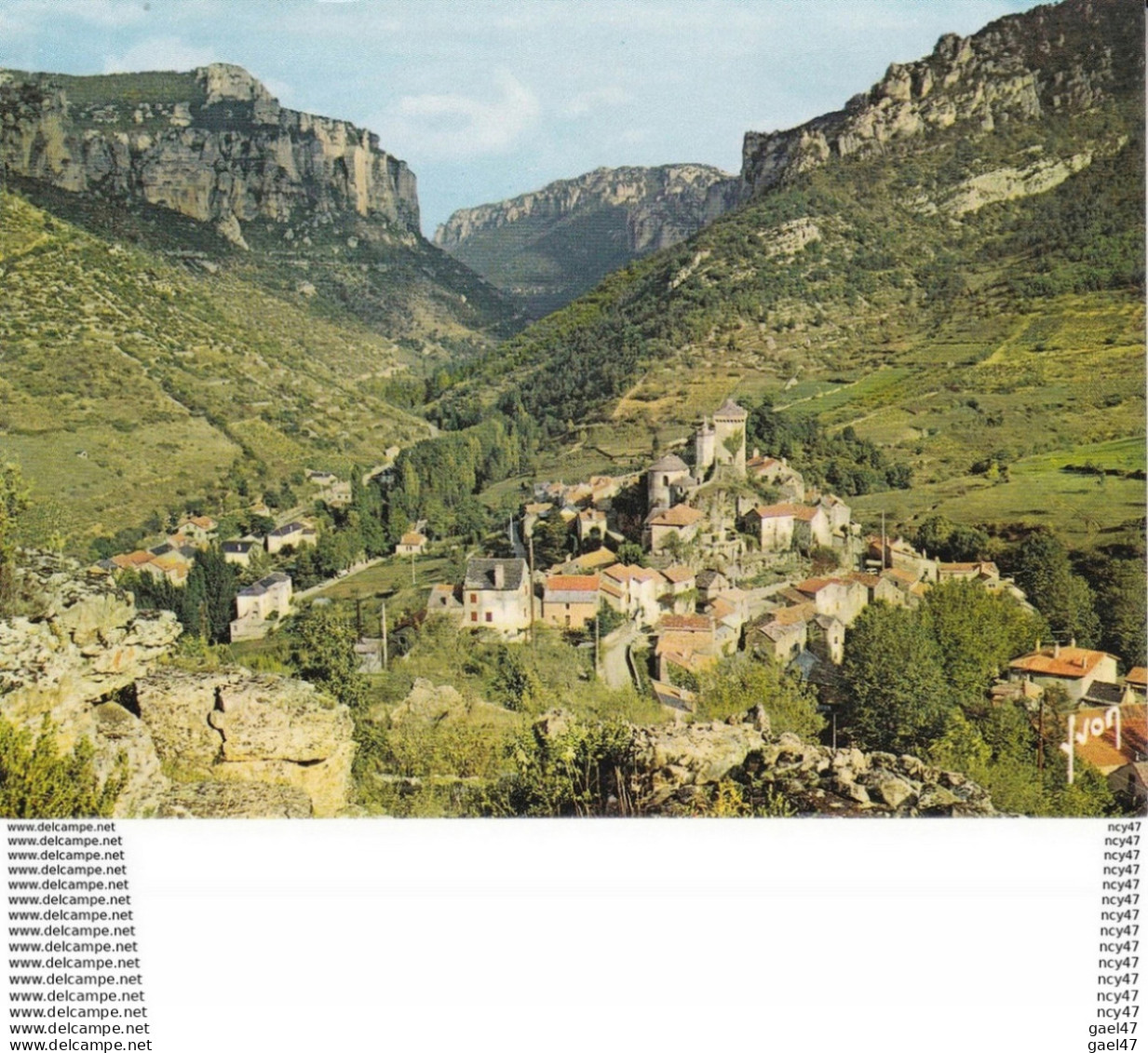 CPSM/gf  (48)  LES GORGES DU TARN. Le Rozier, Peyrelau Et L'entrée Des Gorges De La Jonte. ..D476 - Gorges Du Tarn