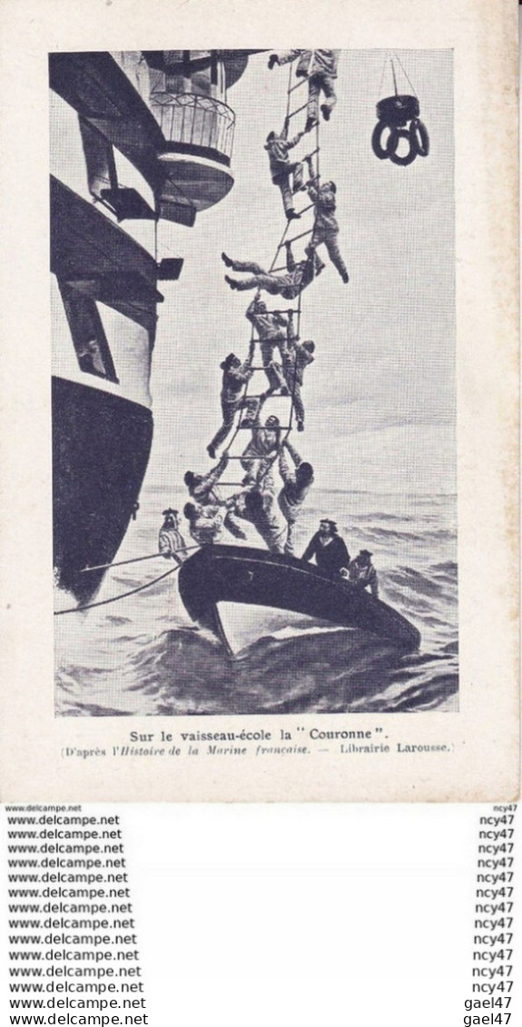 CPA Transports. Voilier La  "Couronne". Exercice Sur Le Vaisseau-école,  ...T866 - Voiliers