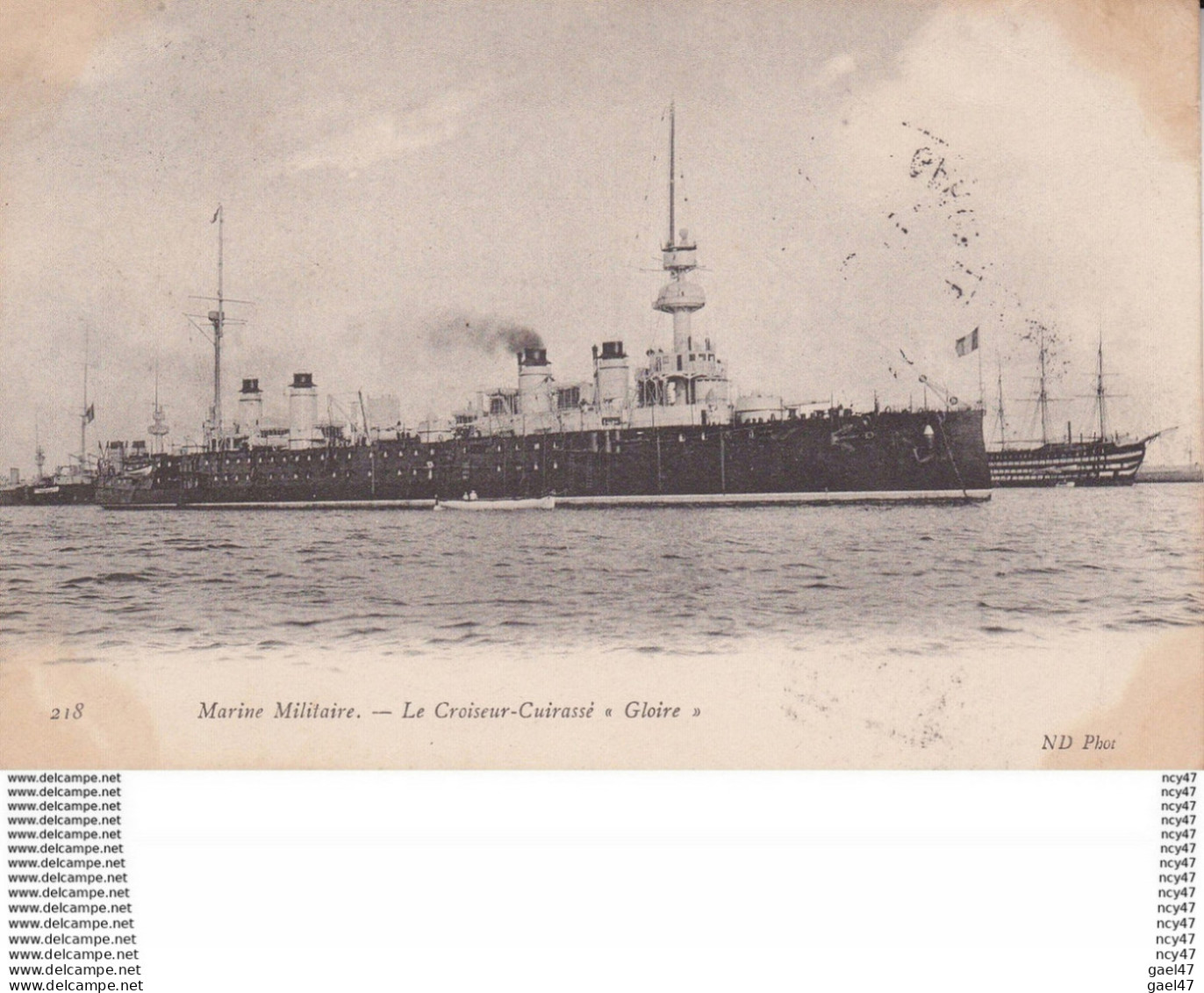 CPA Marine De Guerre Française. Croiseur Cuirassé  "GLOIRE". ...D085 - Guerre