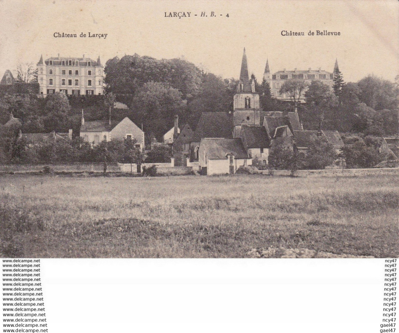 CPA (37)  LARCAY.  Château De Larçay Et Château De Bellevue. ...D017 - Kastelen