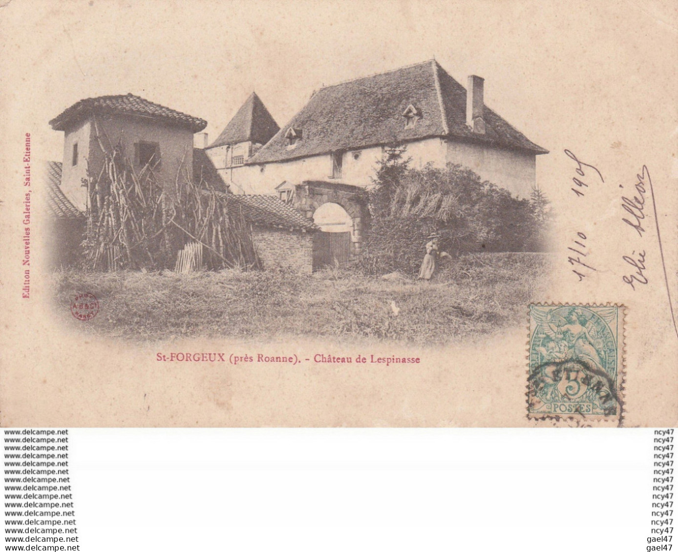 CPA  (42).SAINT-FORGEUX.  Château De Lespinas. ...D053 - Schlösser