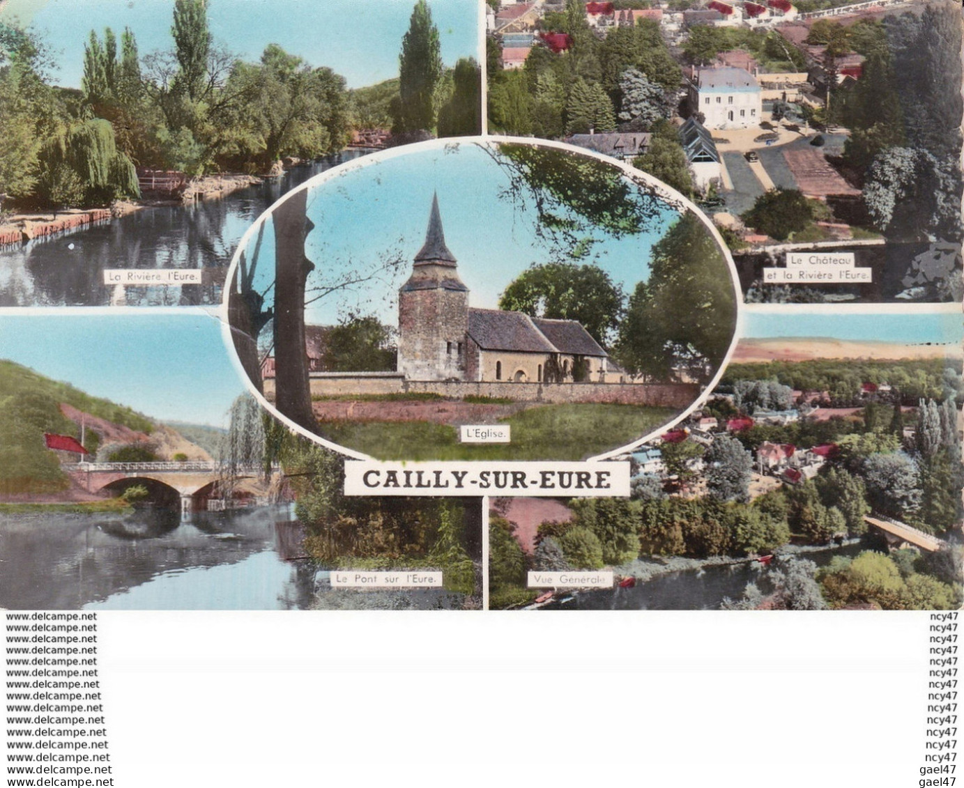 CPSM/pf  (27)  CAILLY-SUR-EURE.  Multivues. ...T679 - Other & Unclassified