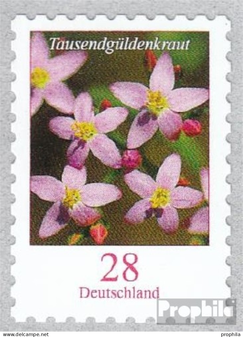 BRD 3094 (kompl.Ausg.) Selbstklebende Ausgabe Postfrisch 2014 Blumen - Tausendgüldenkraut - Neufs