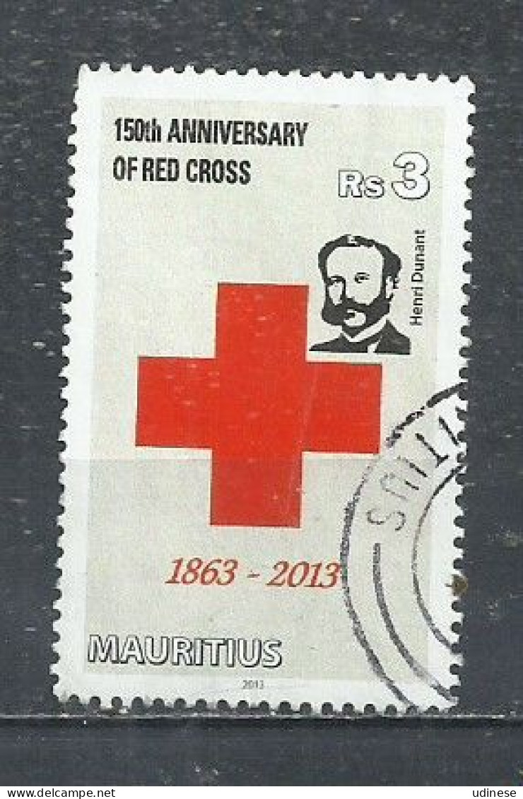 MAURITIUS 2017 -  150th ANNIVERSARY OF THE RED CROSS - POSTALLY USED OBLITERE GESTEMPELT USADO - Red Cross