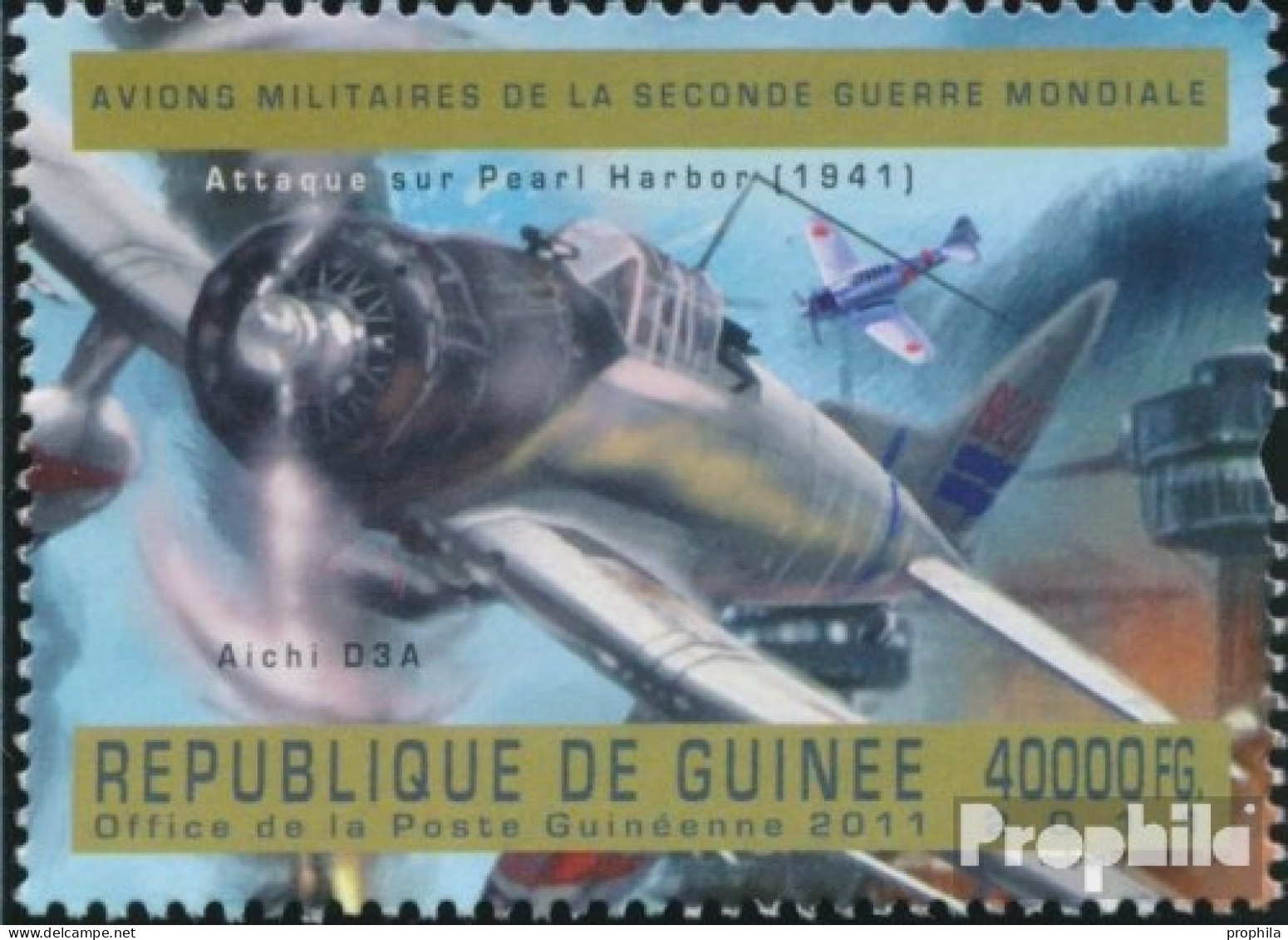 Guinea 9055 (kompl. Ausgabe) Postfrisch 2011 Japanische Militärflugzeuge - Guinea (1958-...)