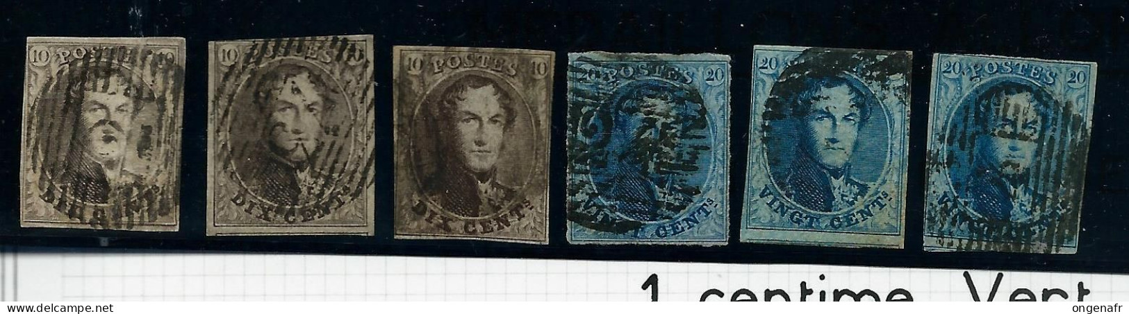 LOt De N° 10 Et 11 (6 Timbres ) - 1858-1862 Medaglioni (9/12)