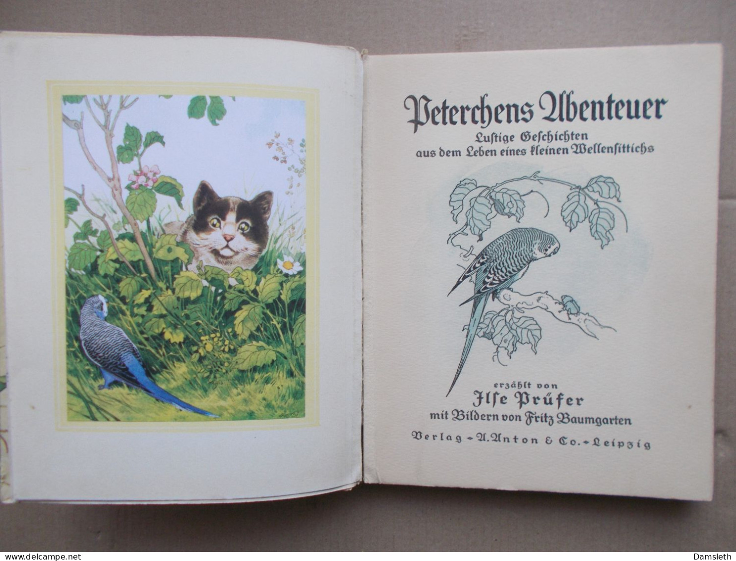 Vintage 1939 Children's Book Fritz Baumgarten; Peterchens Abenteuer - Altri & Non Classificati