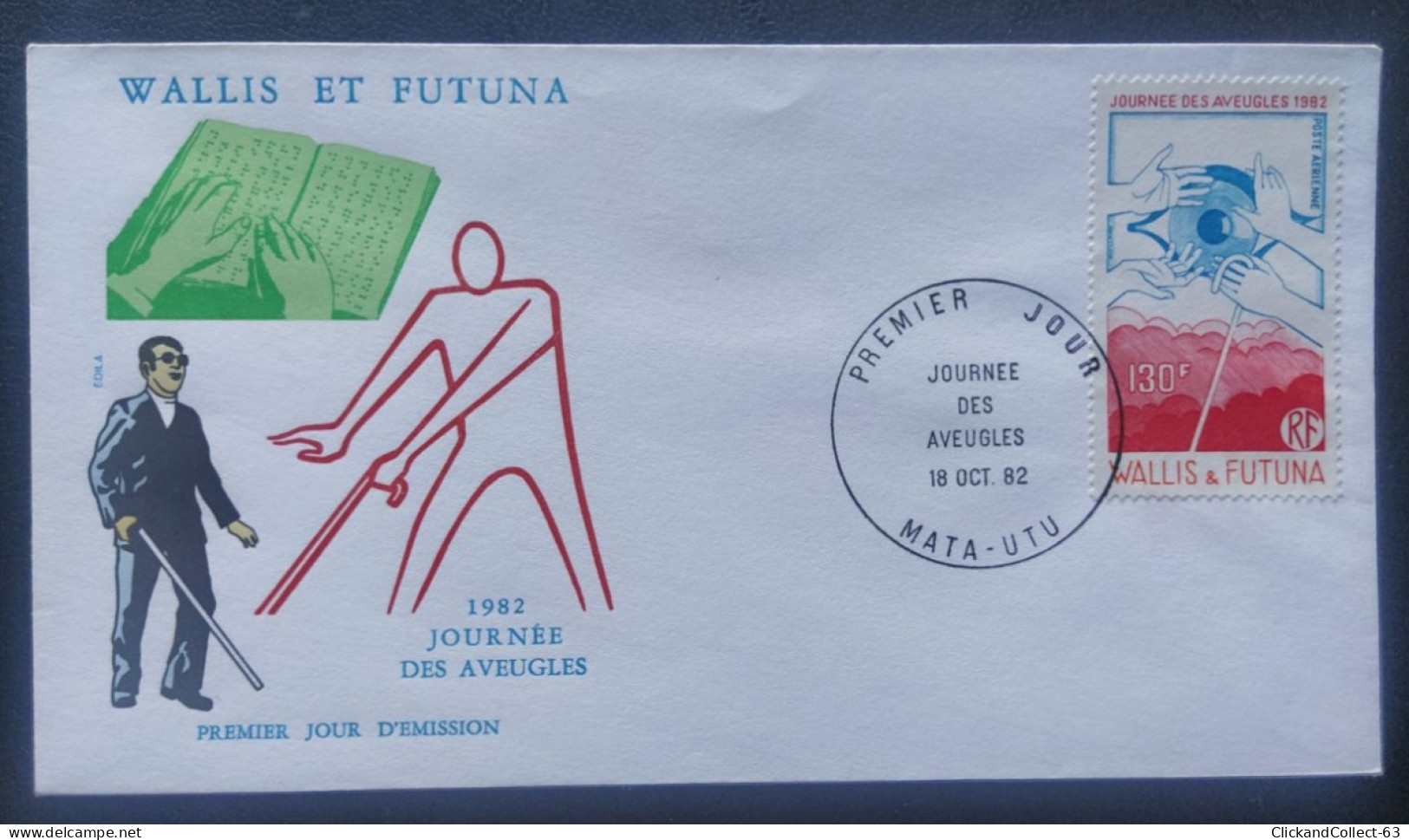 Enveloppe Premier Jour Wallis & Futuna Poste Aérienne 1982 Timbre N° 120 - FDC