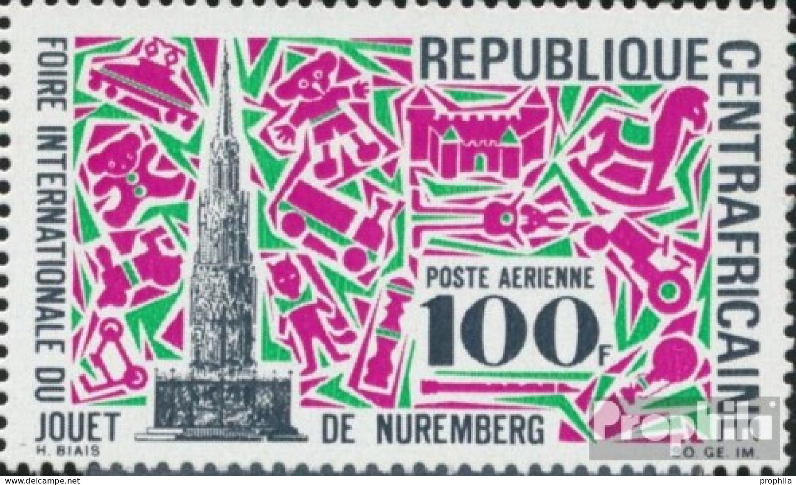 Zentralafrikanische Republik 196 (kompl.Ausg.) Postfrisch 1969 Spielwarenmesse - Repubblica Centroafricana