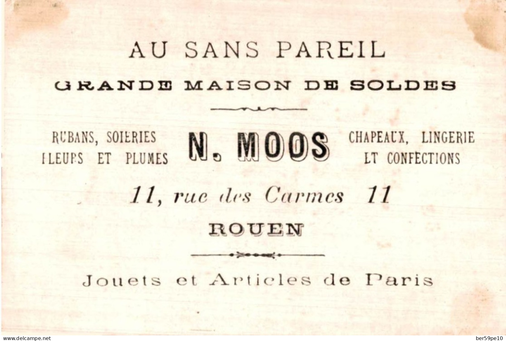 CHROMO AU SANS PAREIL N. MOOS A ROUEN ARTILLEURS - Otros & Sin Clasificación