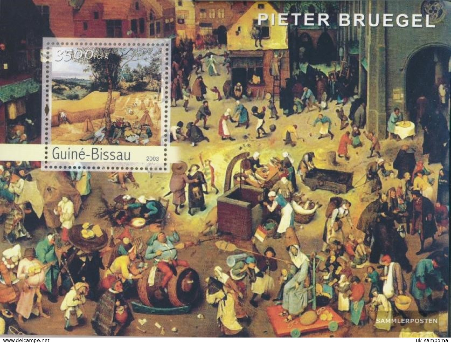 Guinea-Bissau Miniature Sheet 438 (complete. Issue) Unmounted Mint / Never Hinged 2003 Paintings Of Bruegel - Guinée-Bissau