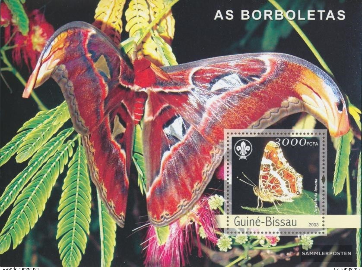 Guinea-Bissau Miniature Sheet 429 (complete. Issue) Unmounted Mint / Never Hinged 2003 Butterflies - Guinée-Bissau