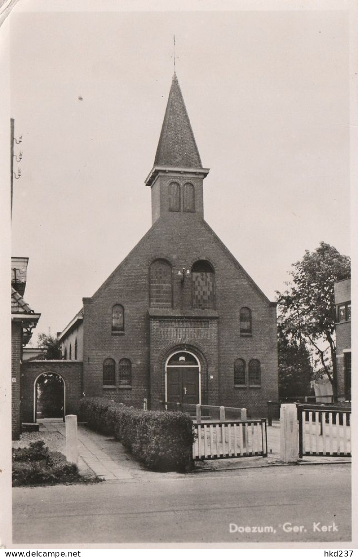 Doezum Geref. Kerk Vereniging Vrjie Evangelisatie Kleine Kerk Provinciale Weg # 1953   4997 - Autres & Non Classés