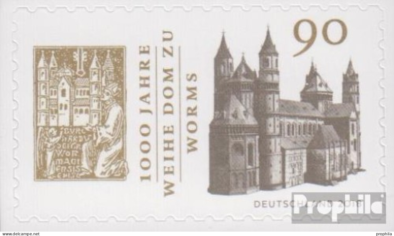 BRD 3398 (kompl.Ausg.) Selbstklebende Ausgabe Postfrisch 2018 Dom Zu Worms - Unused Stamps