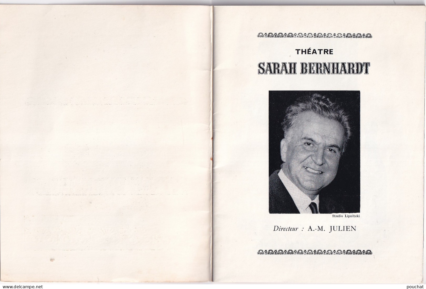 AA+ 132- LIVRET THEATRE SARAH BERNHARDT , PARIS - " LES PETITS RENARDS " - COMEDIENS ET PUBLICITES  - Theater