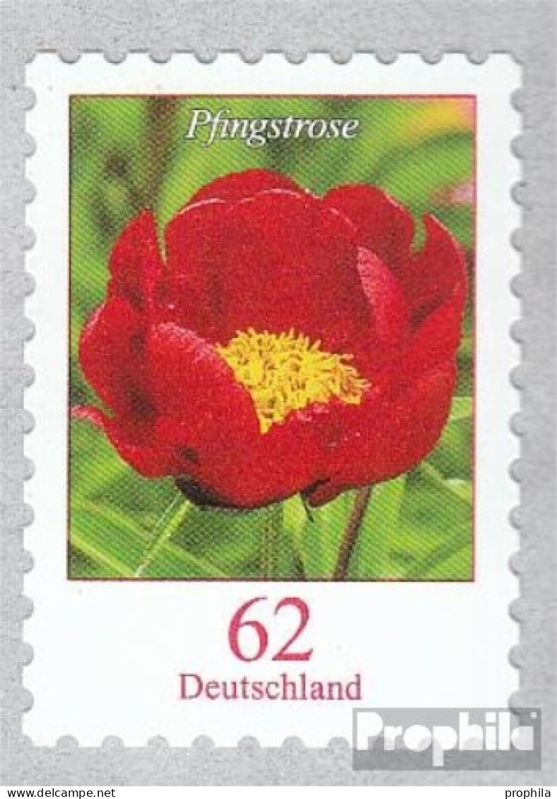 BRD 3121II (kompl.Ausg.) Rasrertype II, 45°/45° Postfrisch 2014 Blumen - Neufs