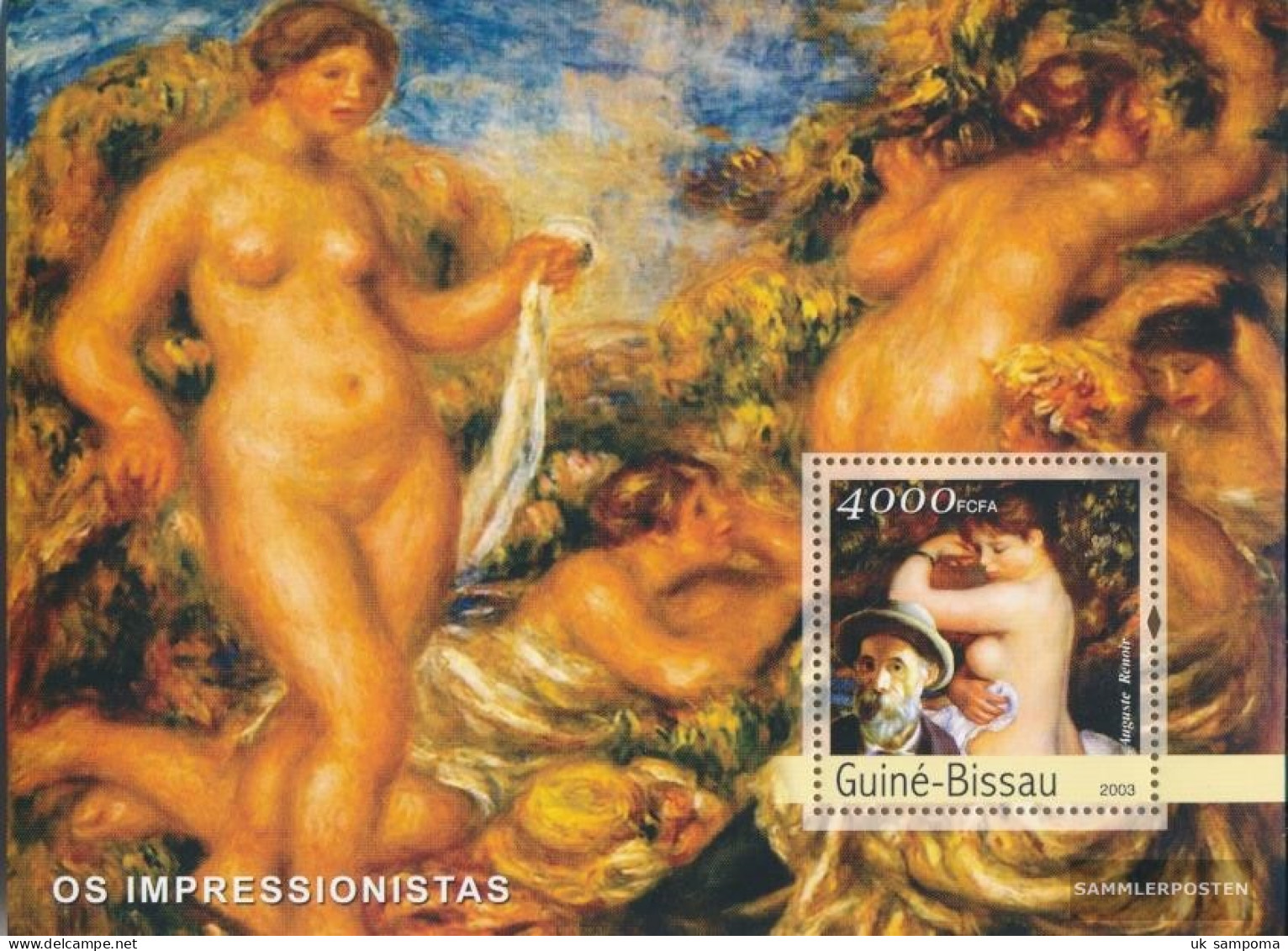 Guinea-Bissau Miniature Sheet 415 (complete. Issue) Unmounted Mint / Never Hinged 2003 Impressionists (Renoir) - Guinée-Bissau
