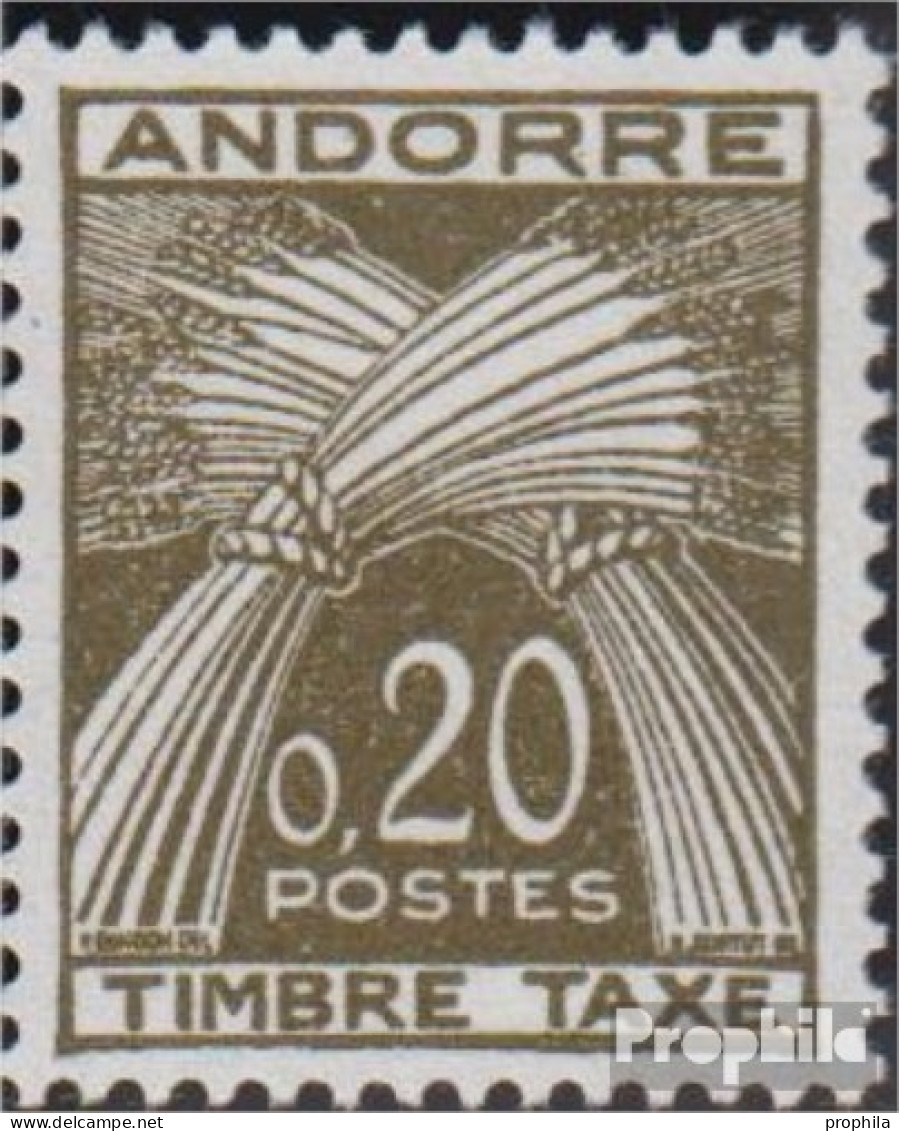 Andorra - Französische Post P44 Postfrisch 1961 Portomarken - Ongebruikt