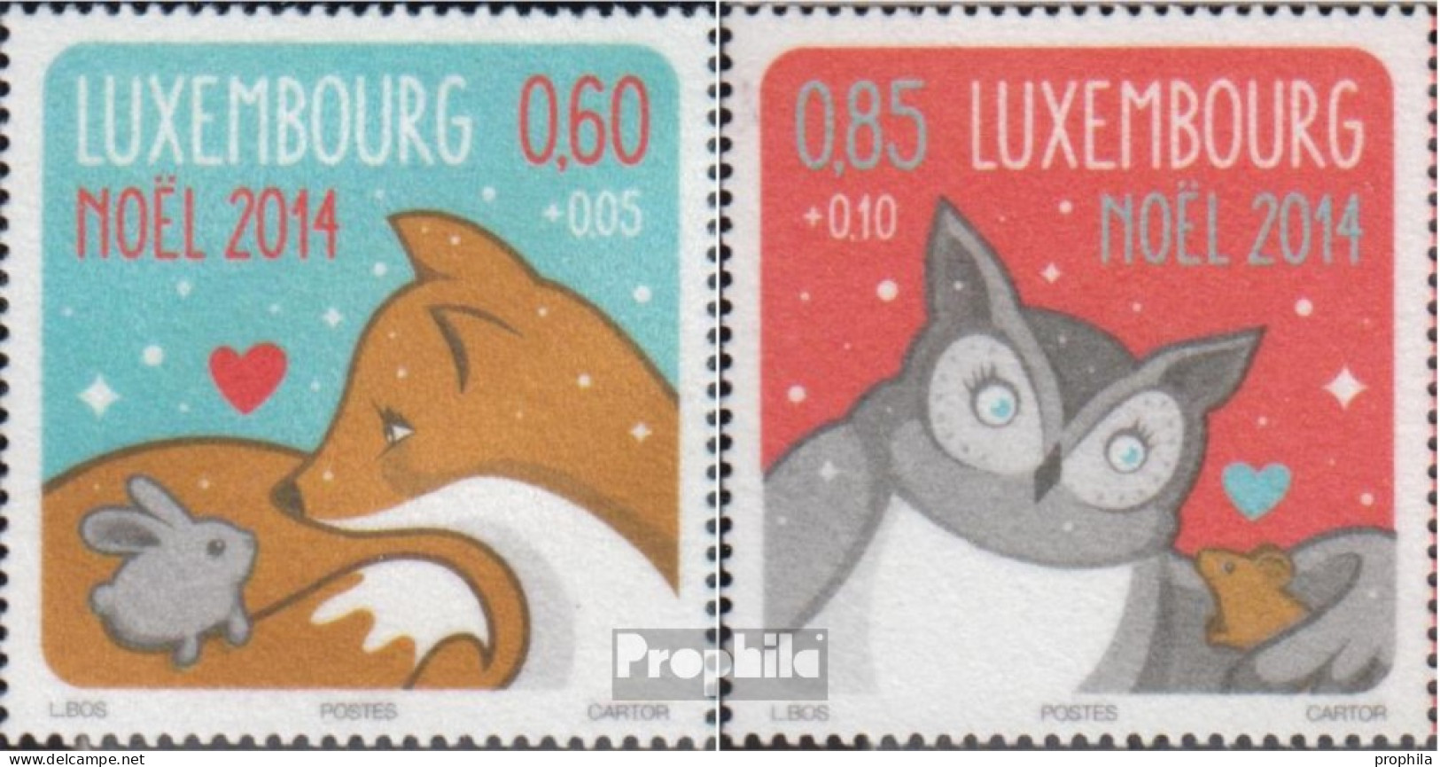 Luxemburg 2026-2027 (kompl.Ausg.) Postfrisch 2014 Weihnachten - Unused Stamps