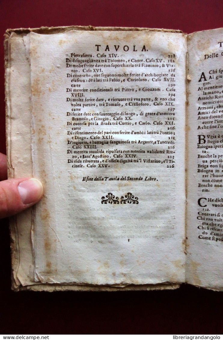 Trattato di Giovan Battista Olevano Academico Intento Bidelli Milano 1620