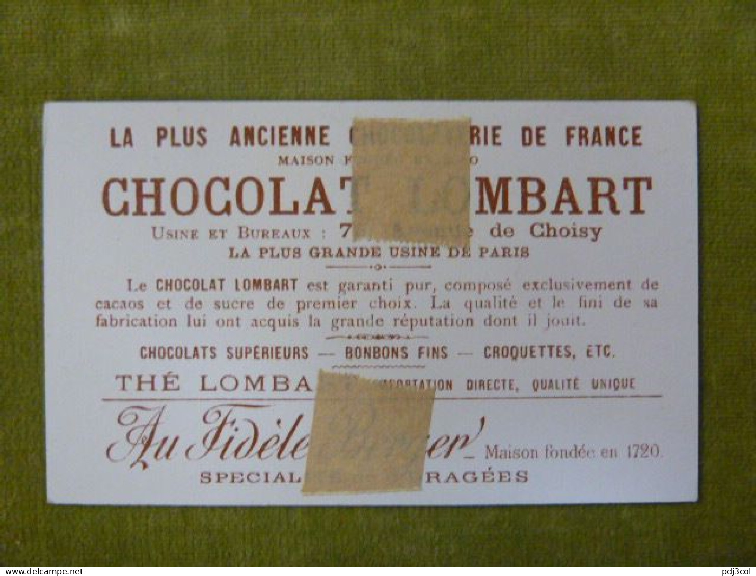 Les Ouvriers De La Première Heure - Chocolat Lombart - Chromo Illustrée Humoristique - Lombart