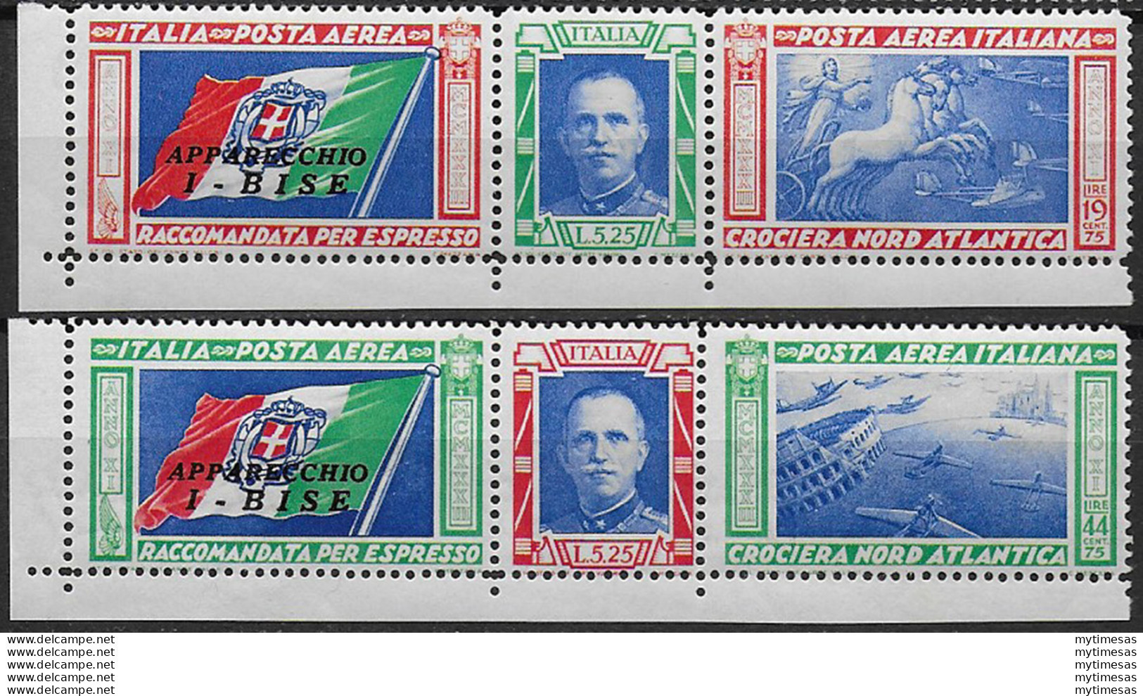 1933 Italia Crociera I-BISE MNH Sassone A N. 51C/52C - Autres & Non Classés