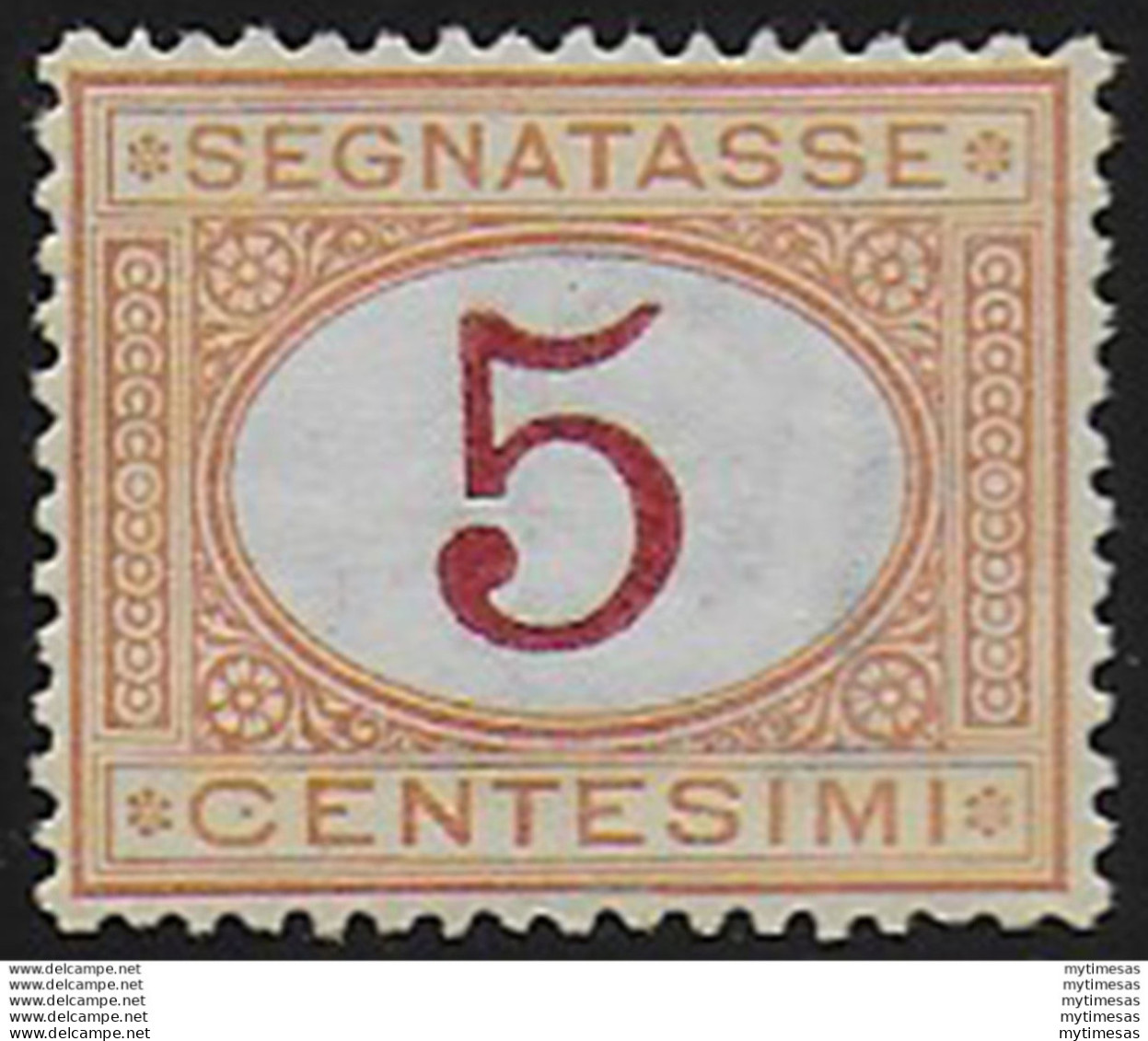 1870 Italia Segnatasse 5c. Sup MNH Sassone N. 5 - Sonstige & Ohne Zuordnung