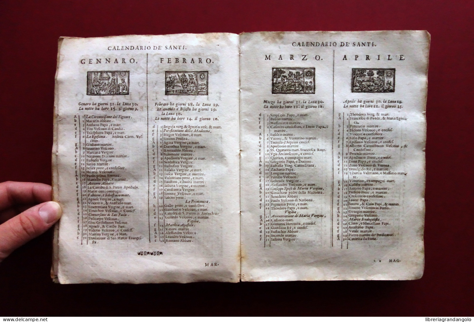Epistole Evangeli Che Si Leggono Tutto L'Anno R. Fiorentino Brigna Venezia 1658 - Ohne Zuordnung