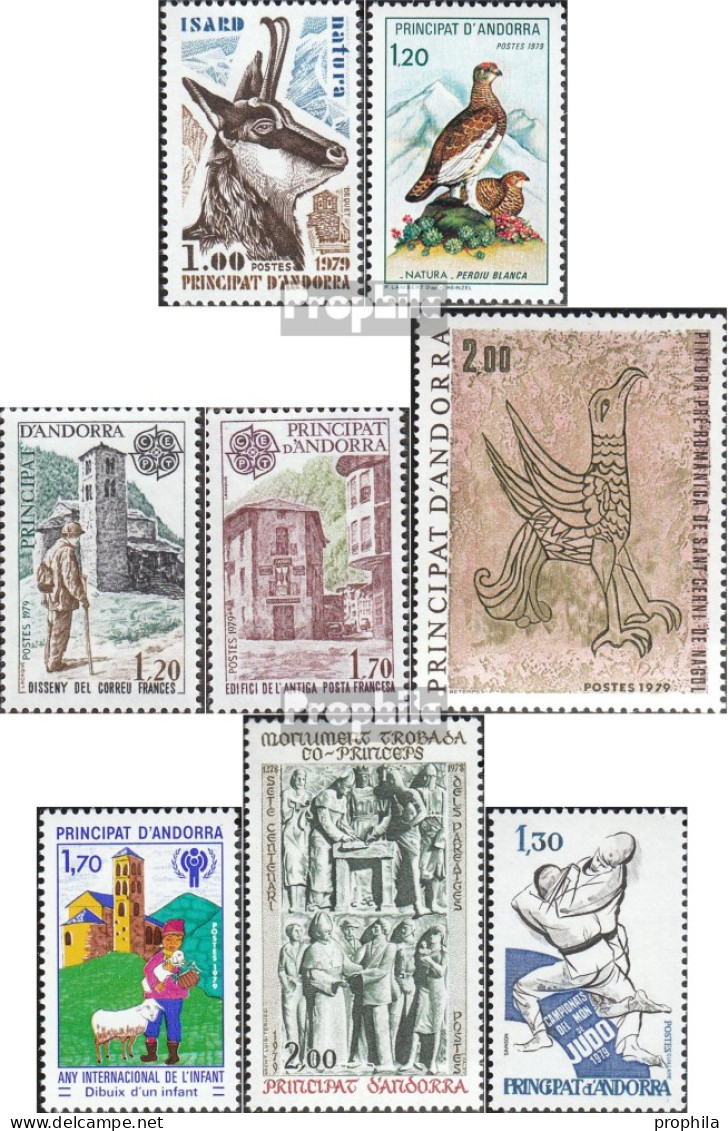 Andorra - Französische Post Postfrisch Naturschutz 1979 Naturschutz, Kunst, Judo U.a. - Ongebruikt