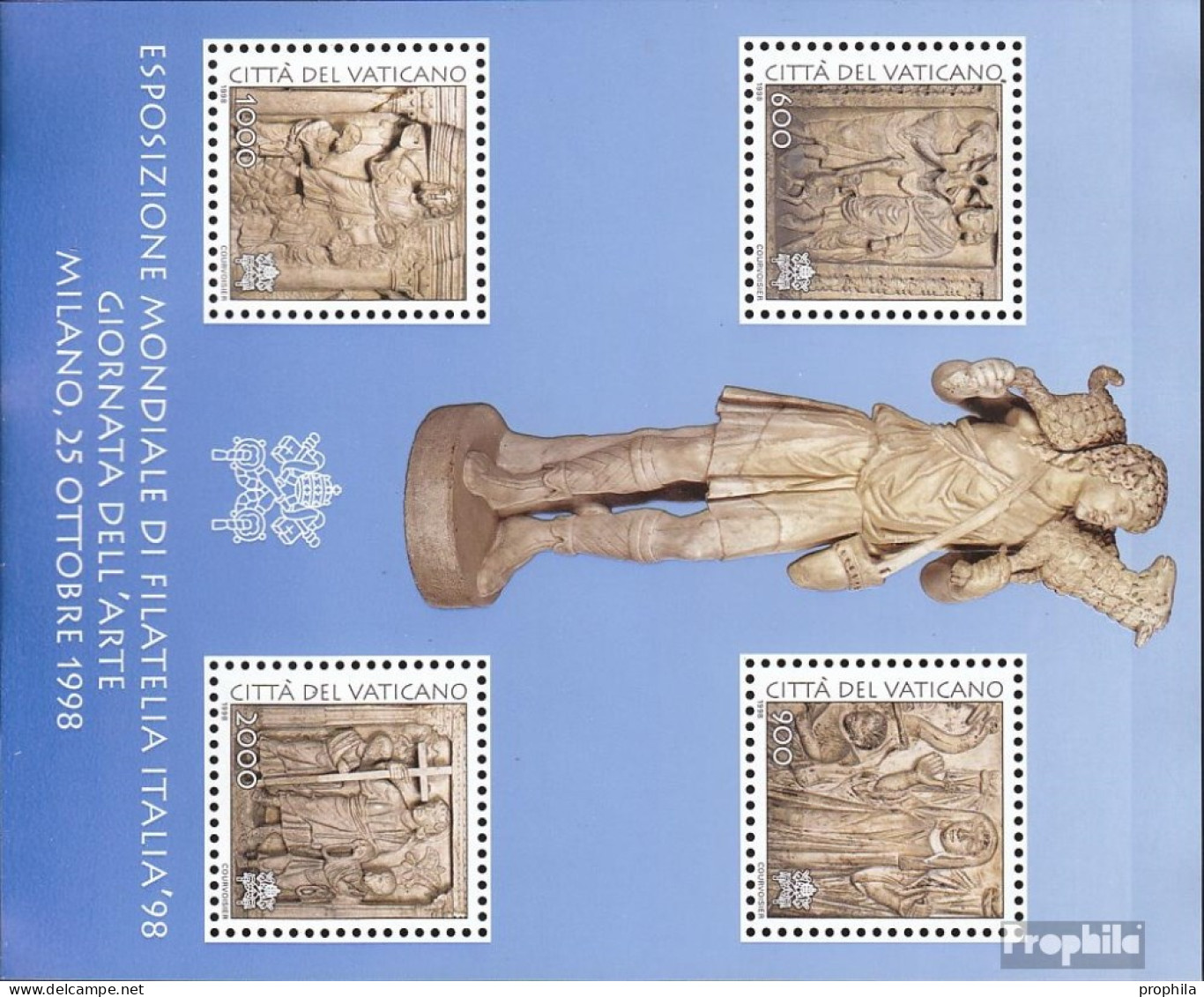 Vatikanstadt Block18 (kompl.Ausg.) Postfrisch 1998 Christus Und Aposteln - Blocks & Sheetlets & Panes