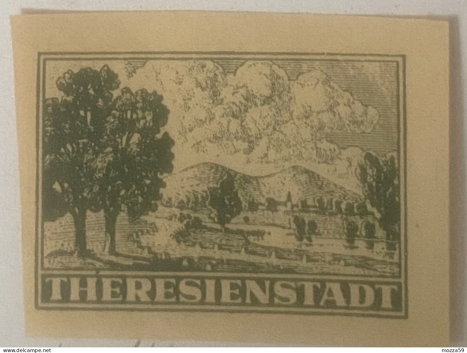 Bohmen Und Mahren, Theresienstadt/Terezin Imperf Stamp -- Interesting - Storia Postale