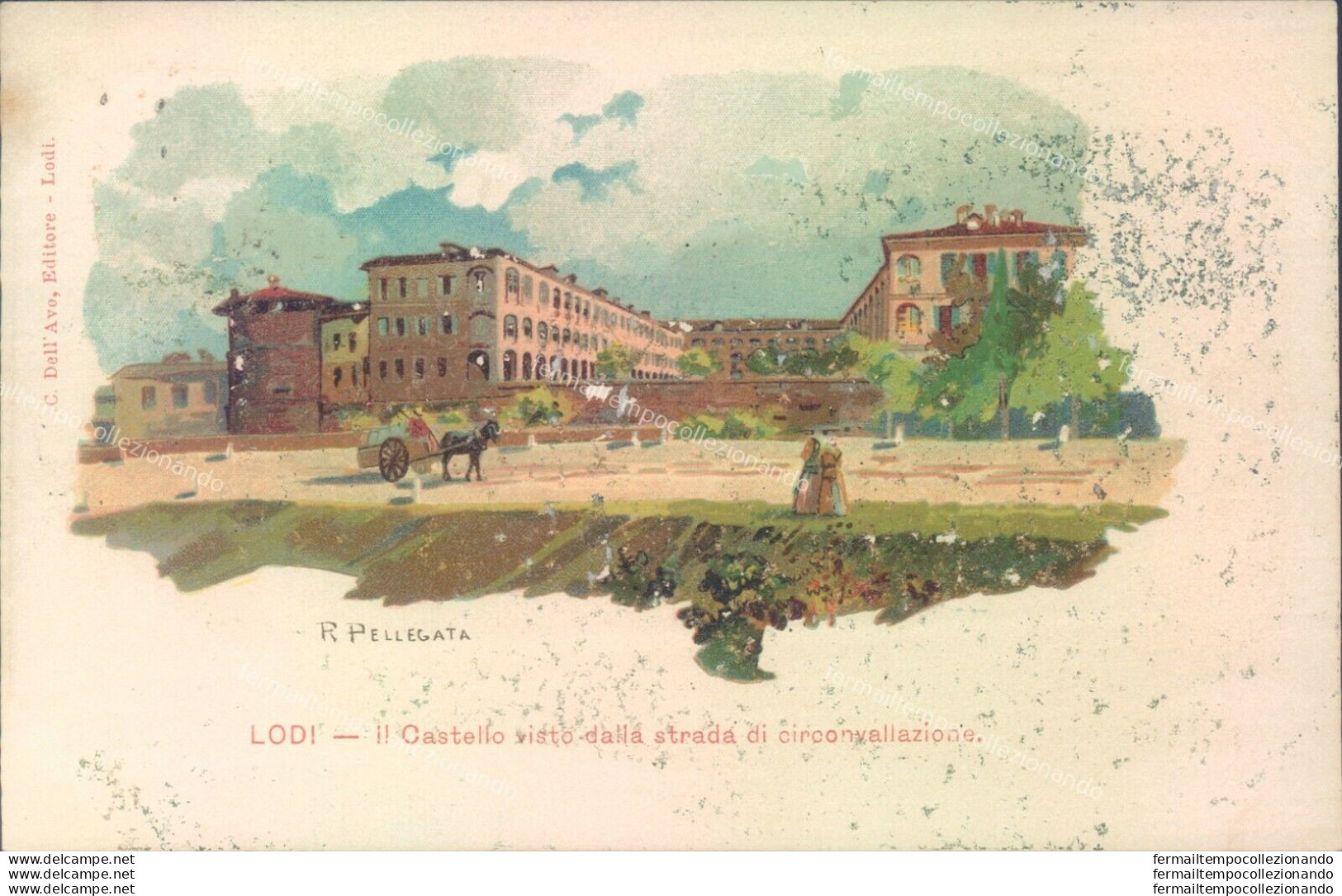 N566 Cartolina  Lodi  Citta'  Pittorica 1901 - Lodi