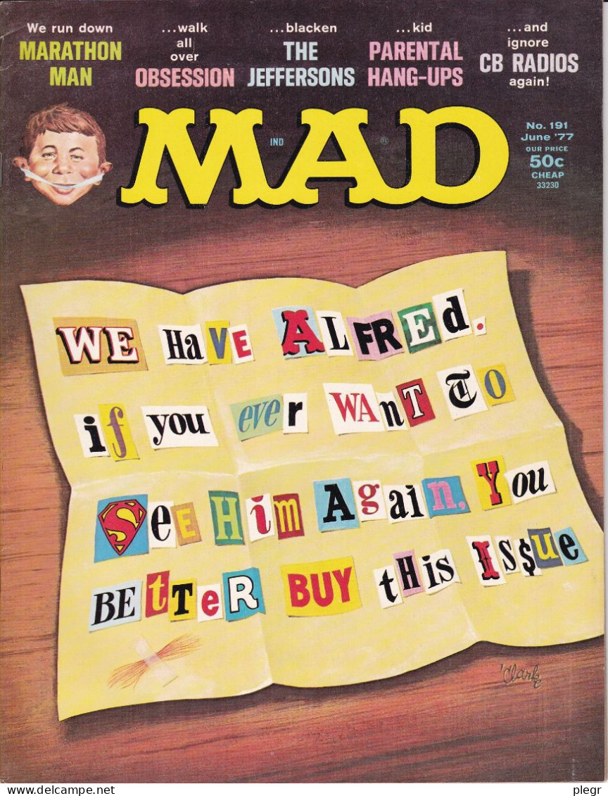 MAD - Version US - N°191 (06/1977) - Autres Éditeurs