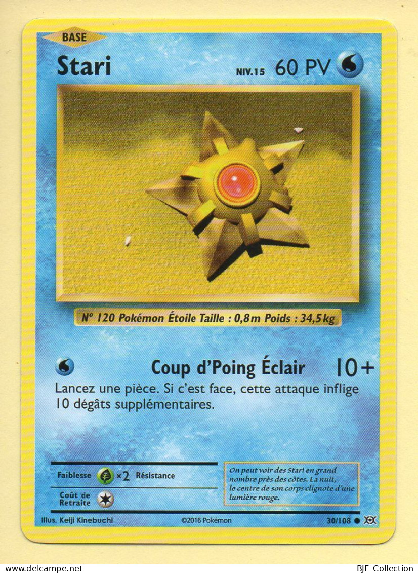 POKEMON N° 30/108 – STARI / XY Evolutions - XY