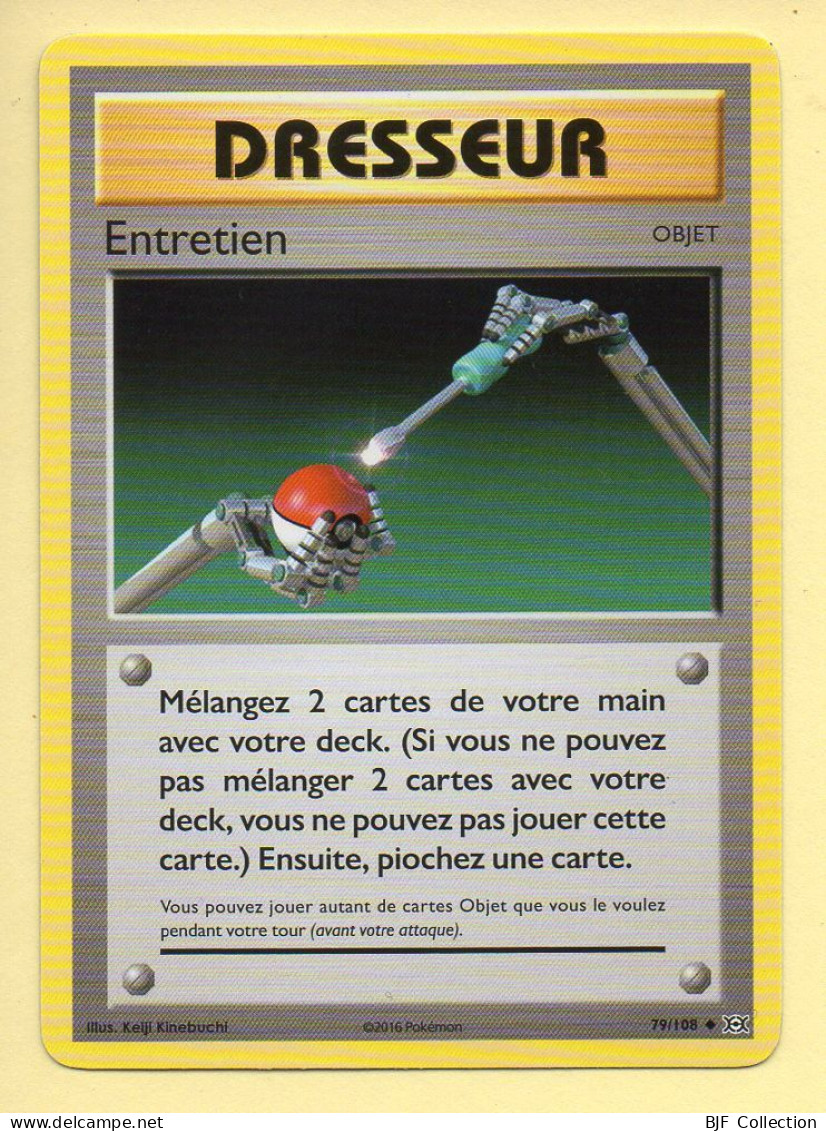 POKEMON N° 79/108 – Dresseur / Objet – Entretien (Peu Commune) XY Evolutions - XY