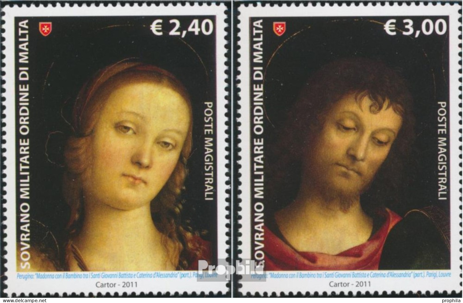 Malteserorden (SMOM) 1178-1179 (kompl.Ausg.) Postfrisch 2011 Madonna Mit Kind - Malte (...-1964)
