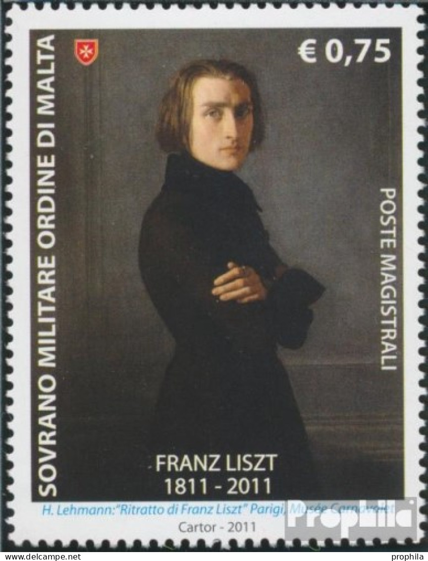 Malteserorden (SMOM) 1171 (kompl.Ausg.) Postfrisch 2011 Franz Liszt - Malta (...-1964)