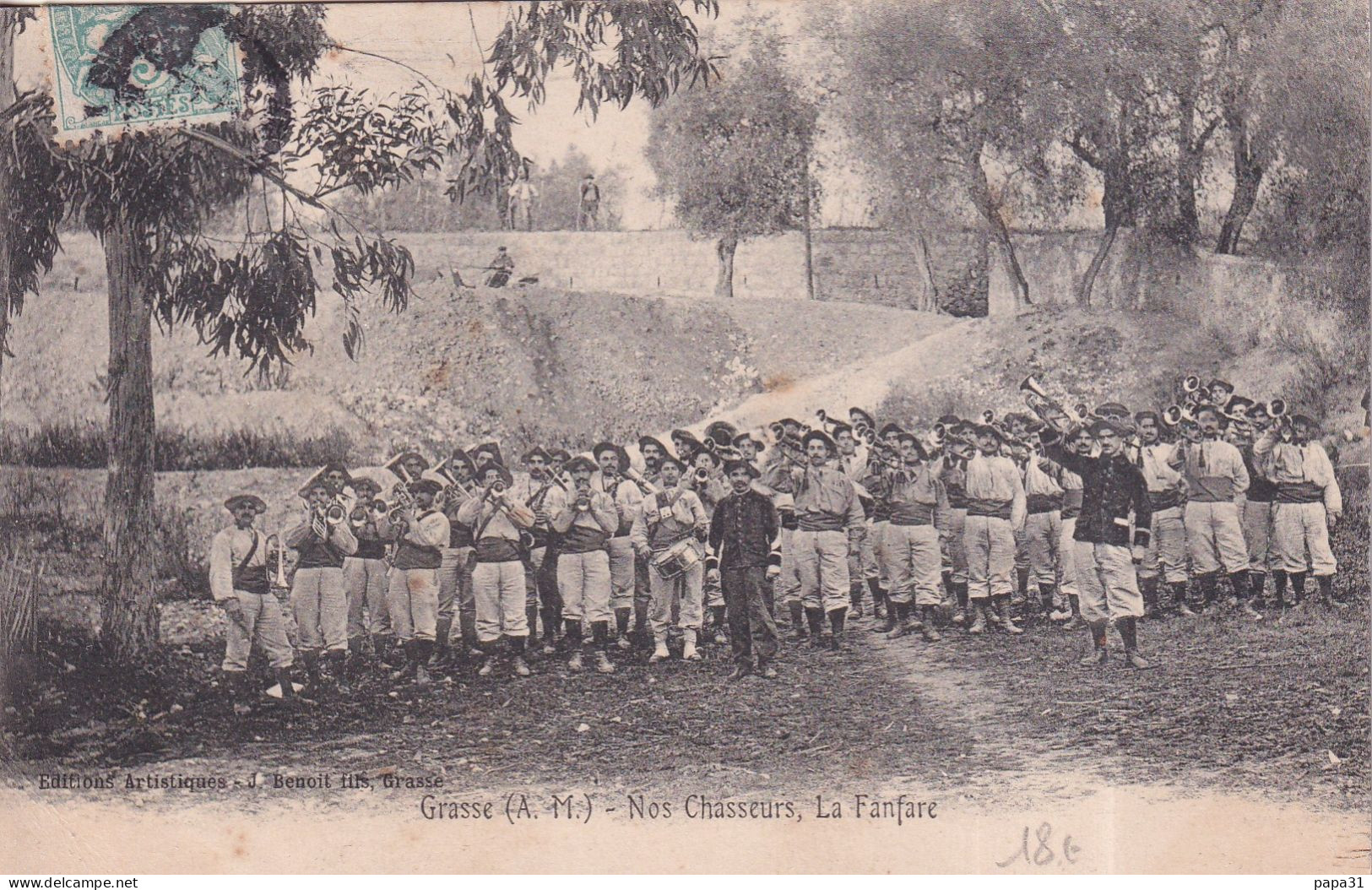 GRASSE - Nos Chasseurs - La Fanfare - Grasse