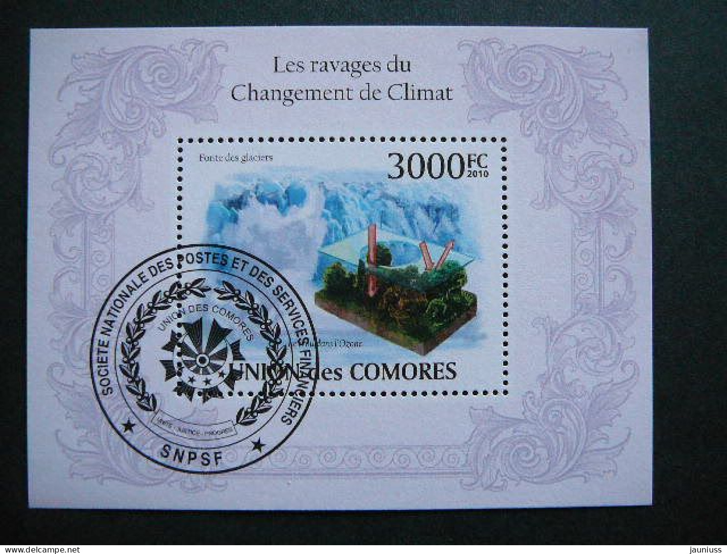 Climate # Comoros 2010 Used S/s #531 Comores - Protection De L'environnement & Climat