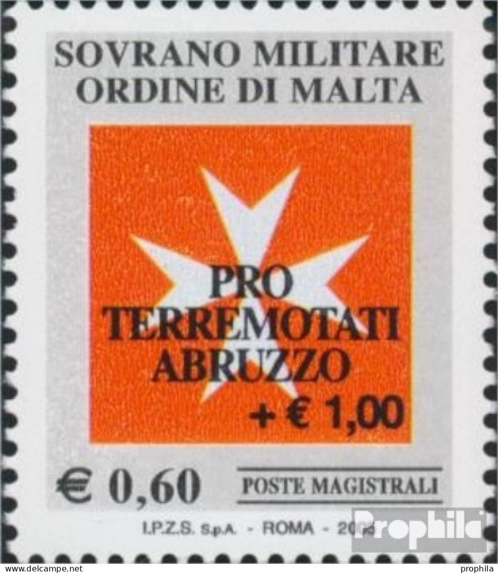 Malteserorden (SMOM) 1089 (kompl.Ausg.) Postfrisch 2009 Für Erdbebenopfer Abruzzen - Malte (...-1964)