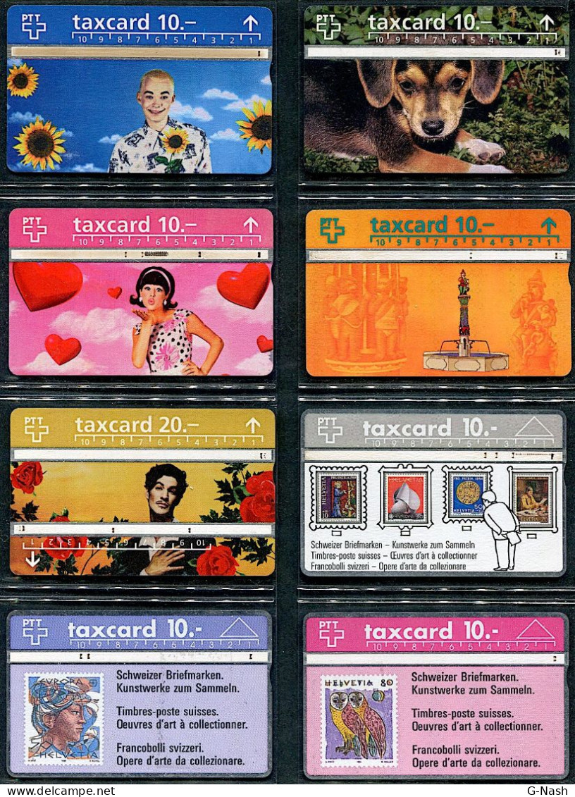 SUISSE - Lot De 8 Cartes Optique - Suisse