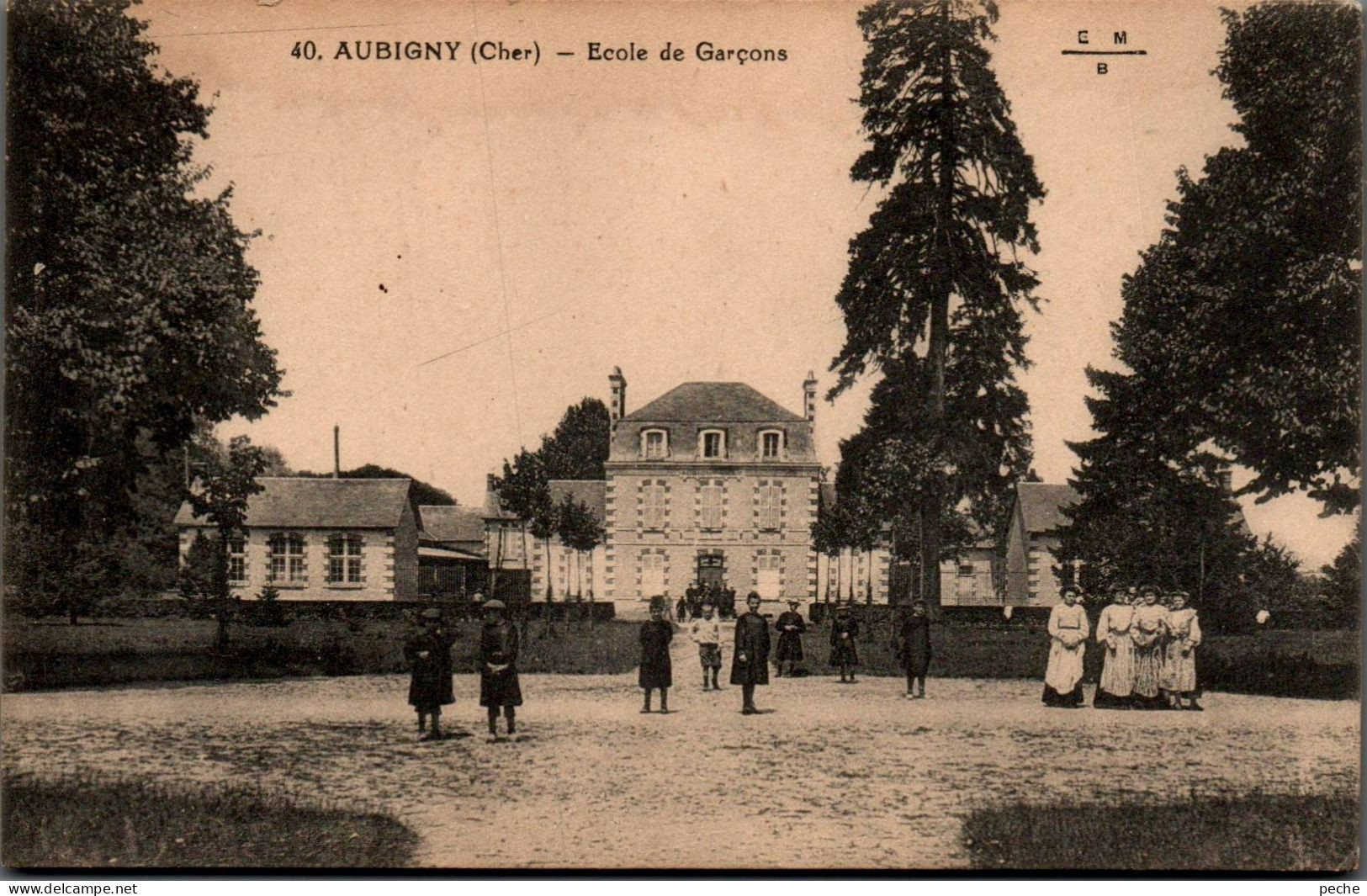N°320 W -cpaAibigny -école De Garçons- - Aubigny Sur Nere