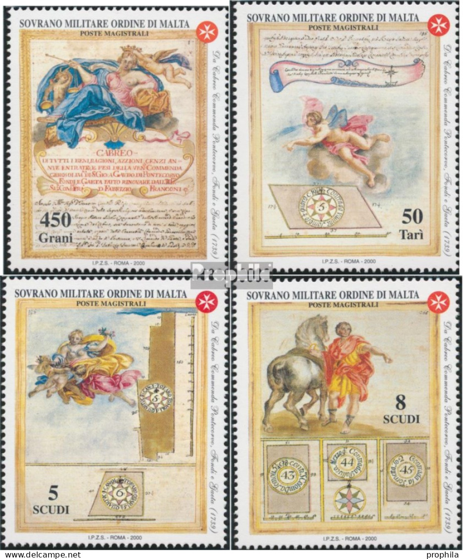 Malteserorden (SMOM) 719-722 (kompl.Ausg.) Postfrisch 2000 Alte Schriften - Malte (...-1964)