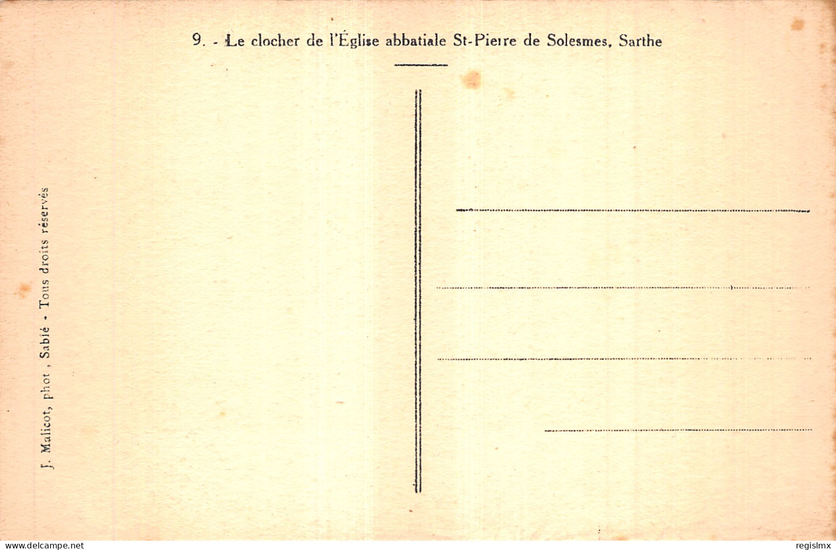 72-SOLESMES ABBAYE DE SAINT PIERRE DE SOLESMES-N°T1110-B/0221 - Solesmes