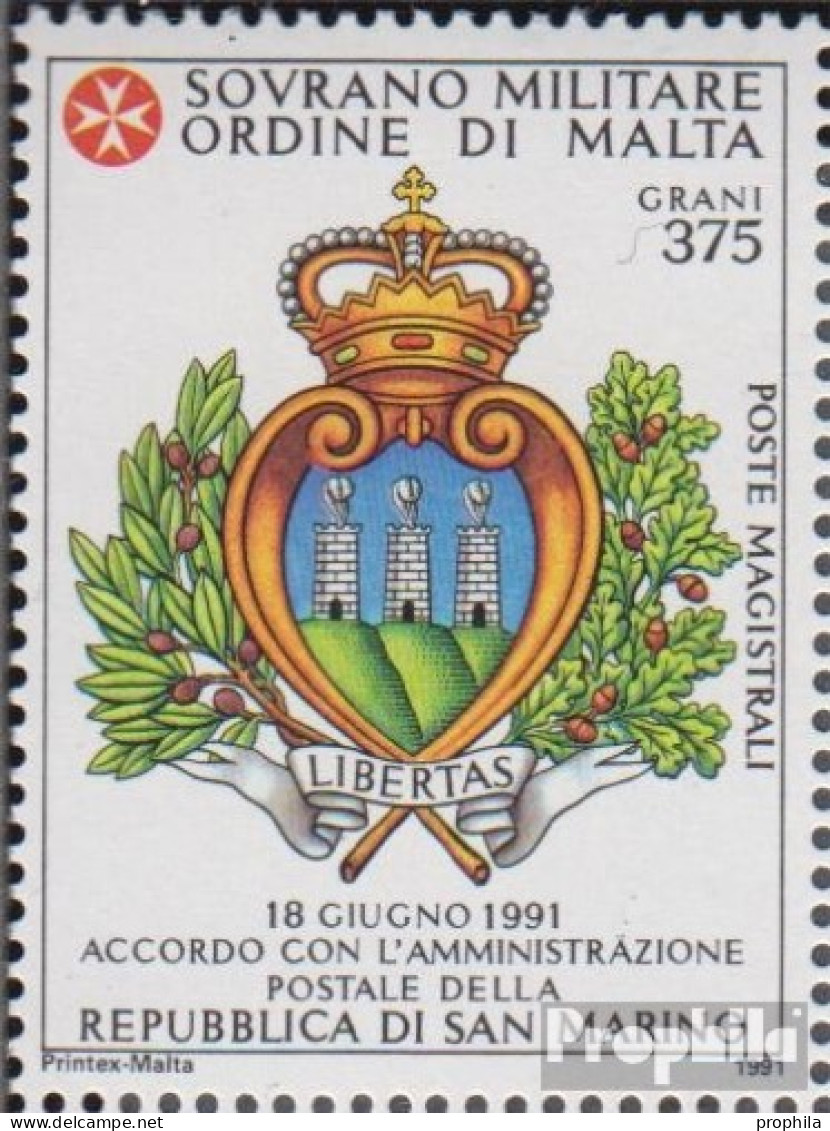 Malteserorden (SMOM) Kat-Nr.: 472 (kompl.Ausg.) Postfrisch 1991 San Marino - Sovrano Militare Ordine Di Malta