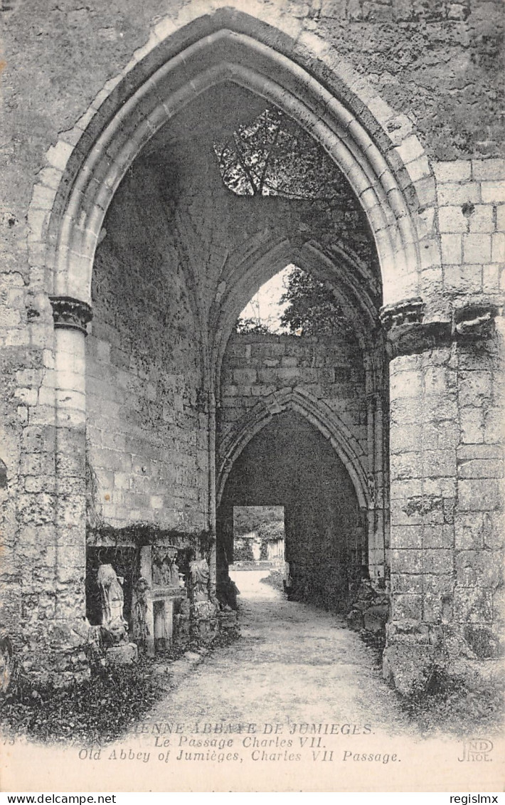 76-JUMIEGES ANCIENNE ABBAYE-N°T1110-E/0087 - Jumieges