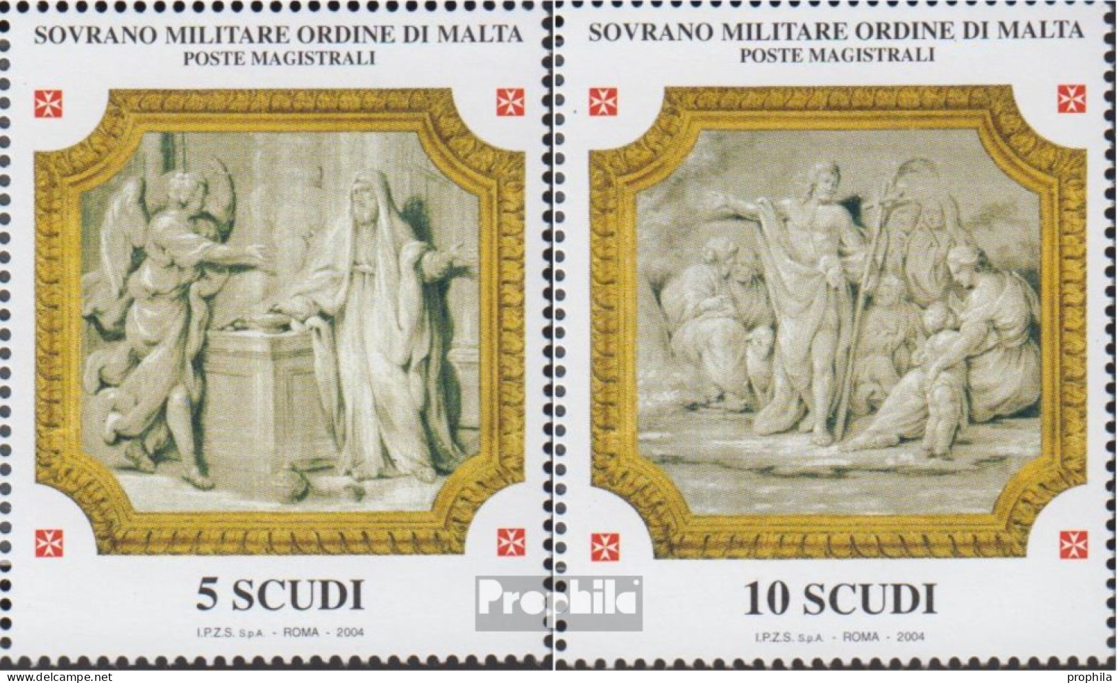 Malteserorden (SMOM) Kat-Nr.: 887-888 (kompl.Ausg.) Postfrisch 2004 San Giovanni Battista - Malte (Ordre De)